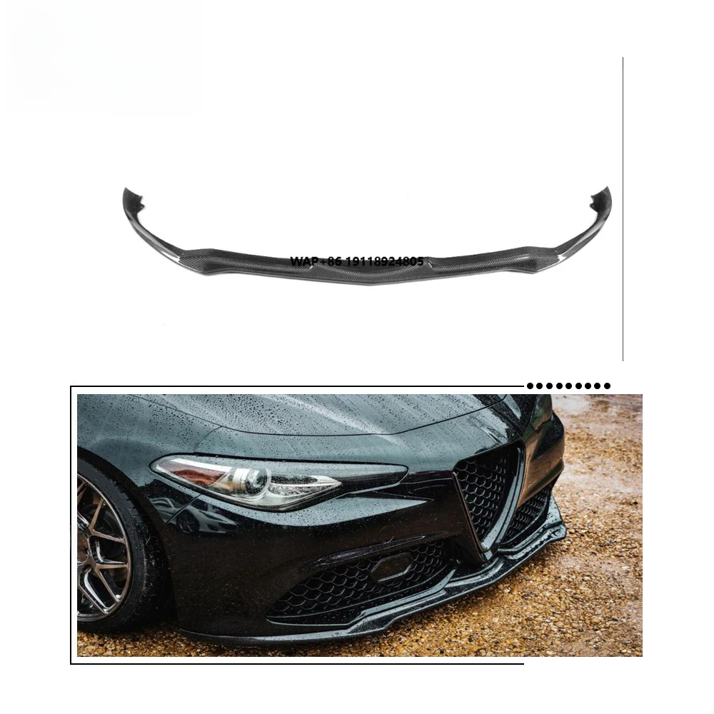 

Carbon Fiber Front Lip Spoiler for Giulia Sport Sedan 4-Door 16-18 (Fits: Giulia Sport)