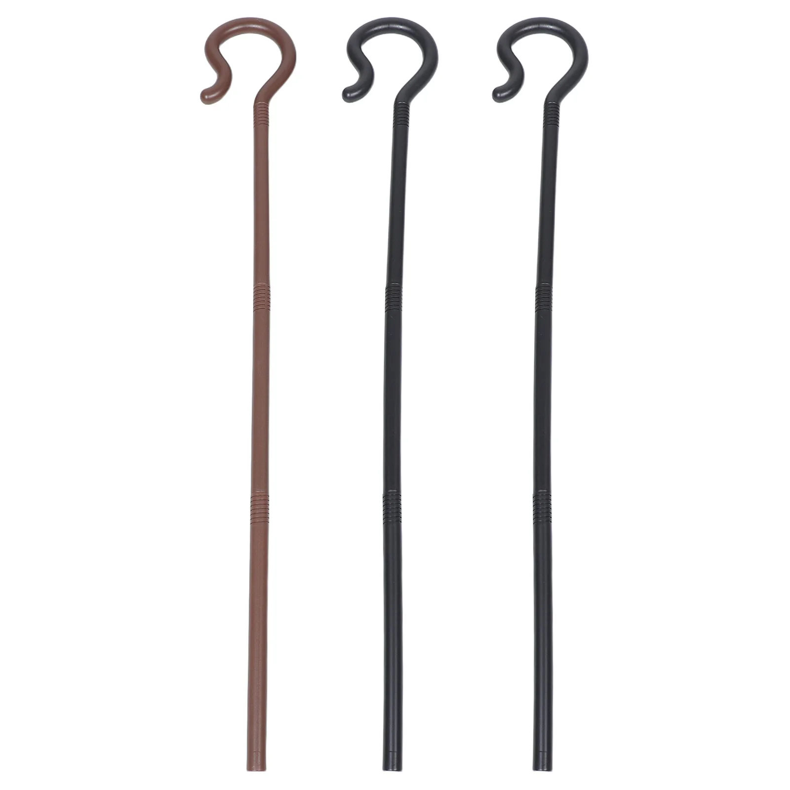 Bastón de plástico para decoración de vacaciones para niños, accesorio de disfraz de Cosplay, fiesta de baile, palo de decoración para escenario, 3 uds.