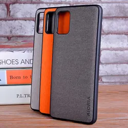 Case for Samsung Galaxy Note 10 Lite Plus coque Luxury textile Leather skin soft TPU cover for samsung note 10 lite case capa