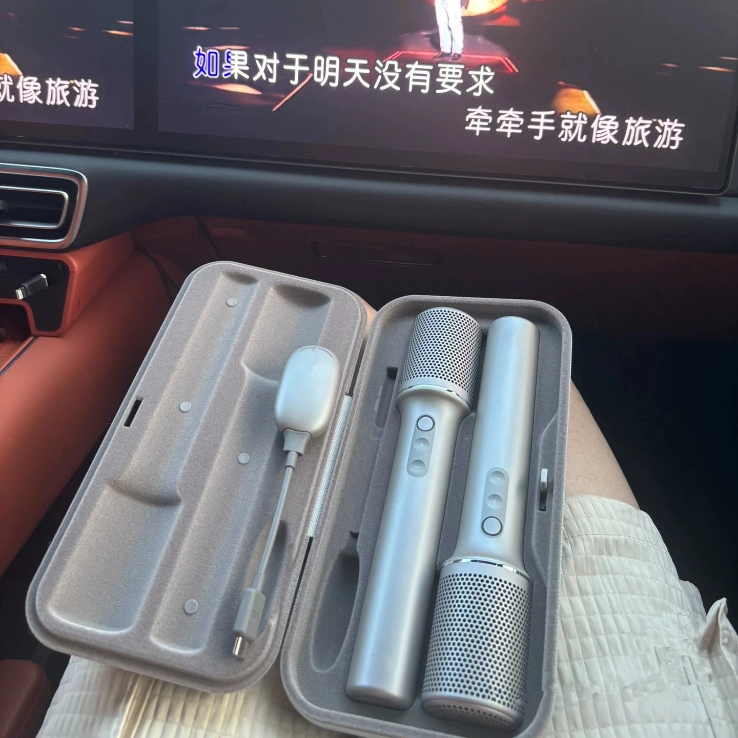 Original Car KTV Microphone Mic for LIxiang L6 L7 L8 L9 Mega i8 i6 Car Wireless KTV Microphones Mic