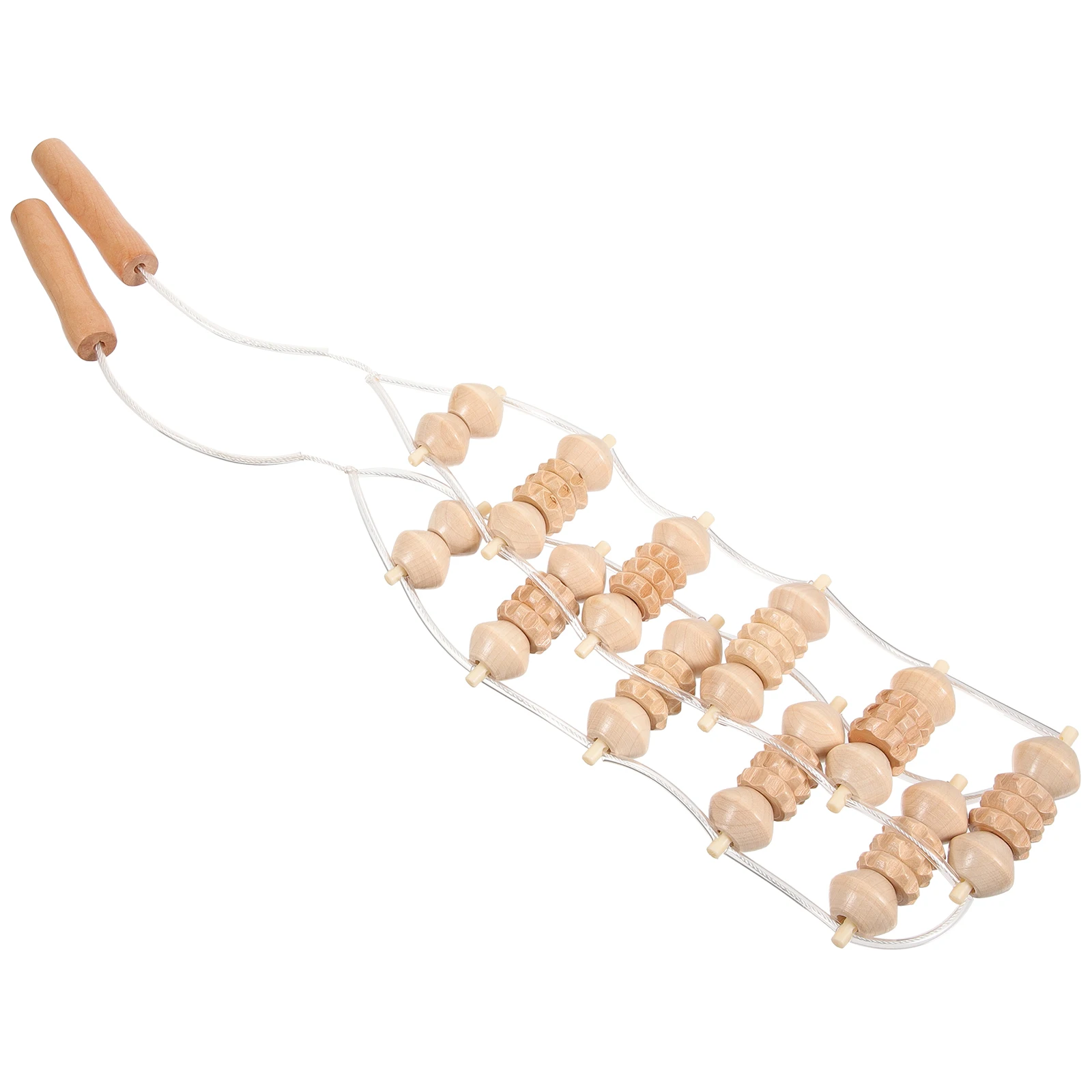 

Portable Back Massager Roller Wooden Muscle Relaxing Tool For Home Gym Travel Stretch Massager Fatigue Relief Body Massage Stick