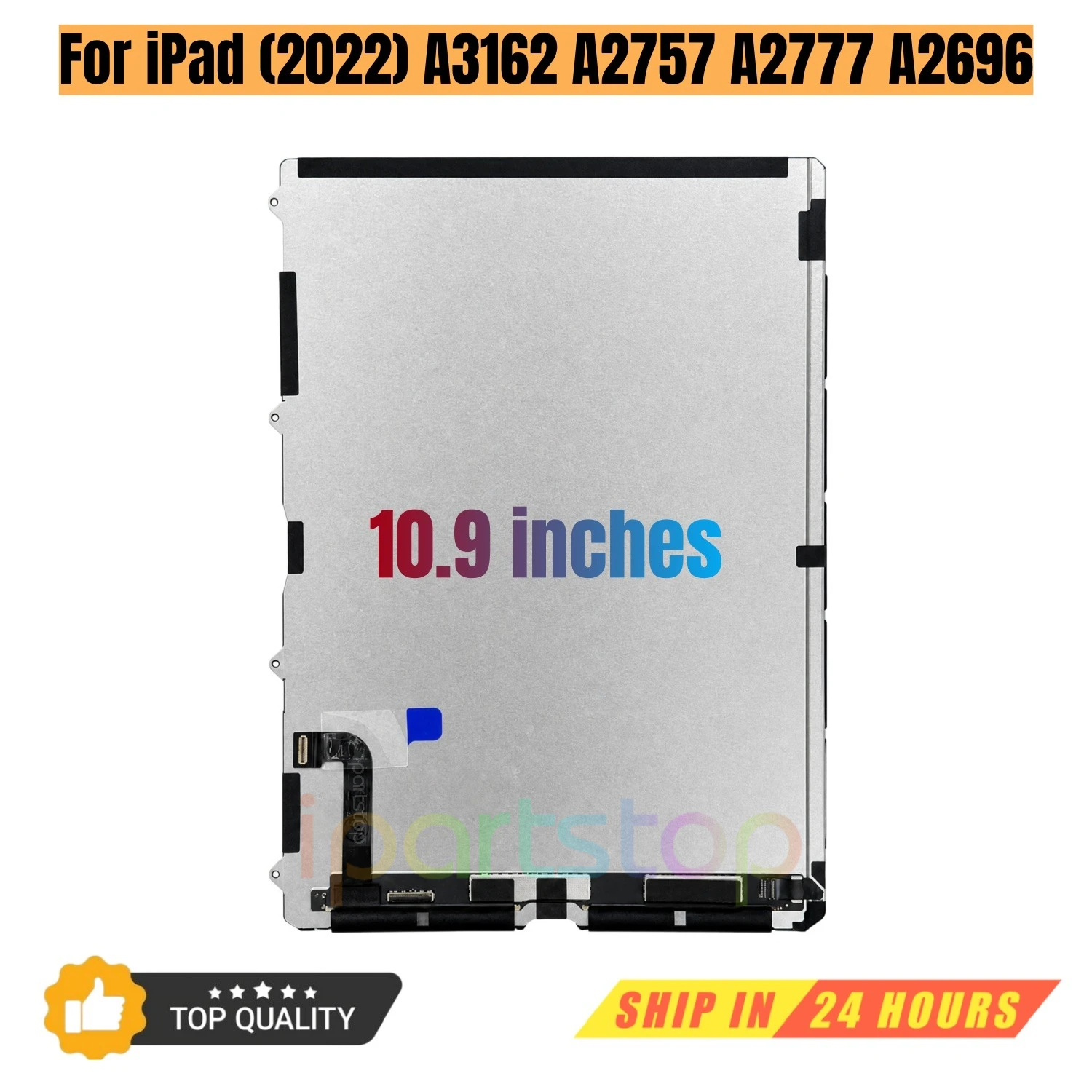 iParts Replacement New Display for iPad 10 10th Gen 2022 A3162 A2696 A2757 A2777 10.9 inch Retina LCD Screen Panel OEM Tested