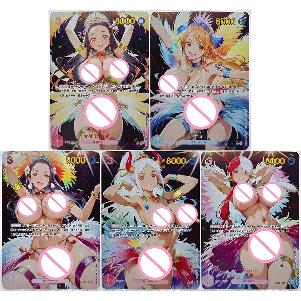 تحصيل بطاقة لتقوم بها بنفسك ACG آلهة قصة قطعة واحدة أنيمي كامادو Nezuko بوا هانكوك ريبيكا مثير لعبة لعبة مهرجان هدية عيد ميلاد