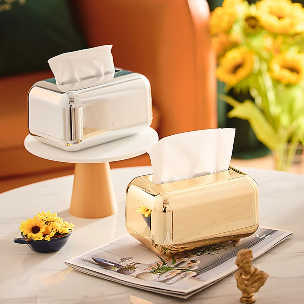 

Desktop Holder Stylish Convenient Storage Box Tissue Accessory Home Office Use Napkin Storage Accessory Case Tissue