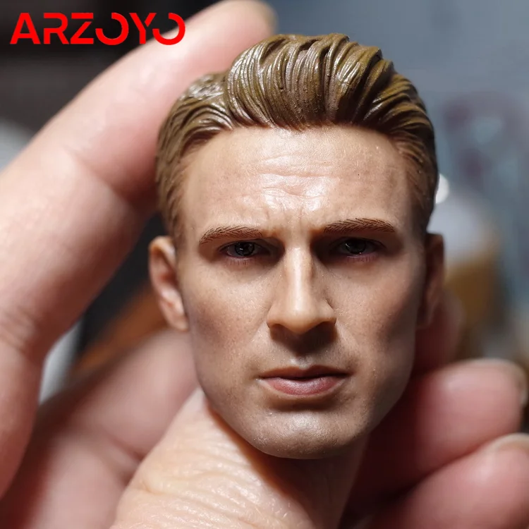 

1/6 Scale Head Carving Chris Evans Steve Roger Head Suitable For Encapsulating Muscle Body TBL JIAOU Male Body