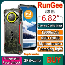 Explosions geschütztes x11/m60 Telefon 8GB 128GB Camping licht 12000mAh zello ptt Smartphone 6.82 