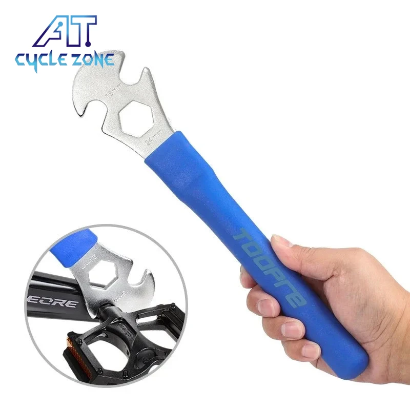 

15mm Bicycle Pedal Removal Wrench Extended Bike Disassembly Repair Tools Set for MTB Road Bike Pedal Installation and Removal