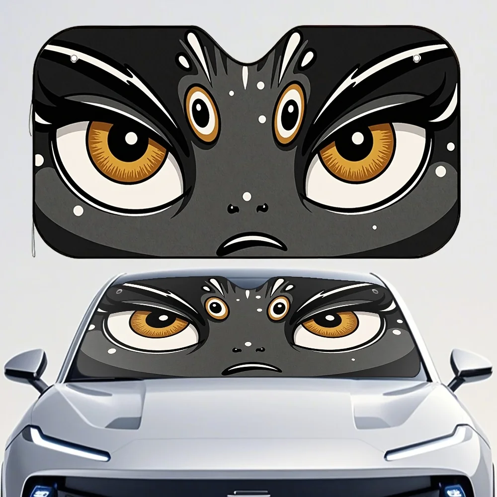1pc Cat-Themed Sunshade For Featuring Four Suction Cups – For Easy To Install, Helps Maintain A Cool Temperature Inside The Vehi
