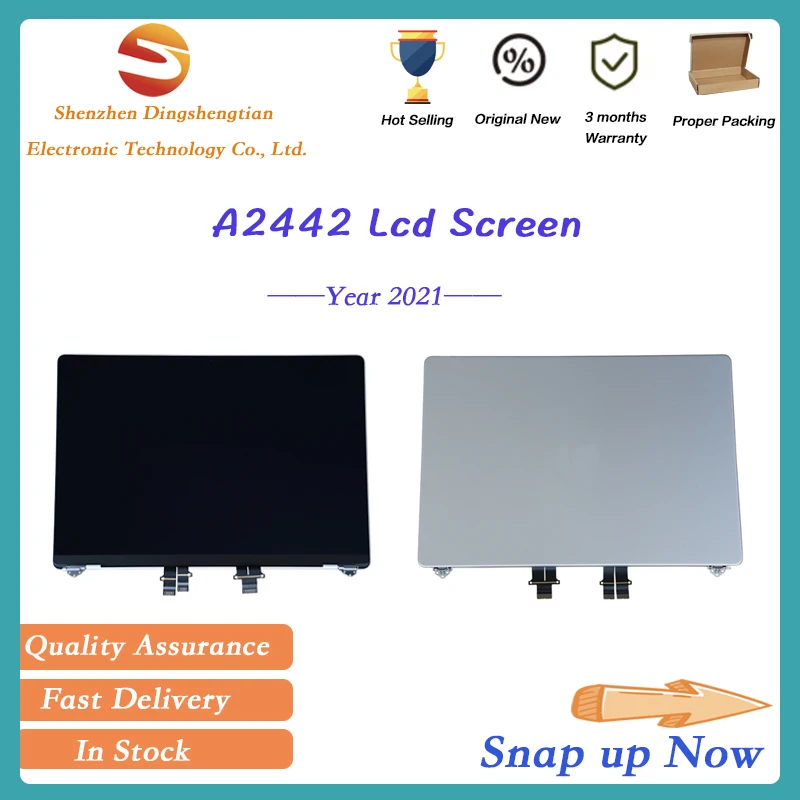 Imagem -01 - Substituição para Macbook Pro m1 Retina 14 Polegada A2442 Montagem da Tela Lcd 2023 Espaço Cinza e Prata de Alta Qualidade substituicao para macbook pro m1 retina 14 polegada a2442 montagem da tela lcd 2023 espaco cinza e prata de alta qualidade 01