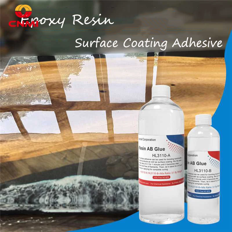 

CNMI Transparent Crystal Marble Countertop Glaze Epoxy Resin 3:1 AB Glue Bubbles Free DIY Table Resin Coating Handicrafts Making