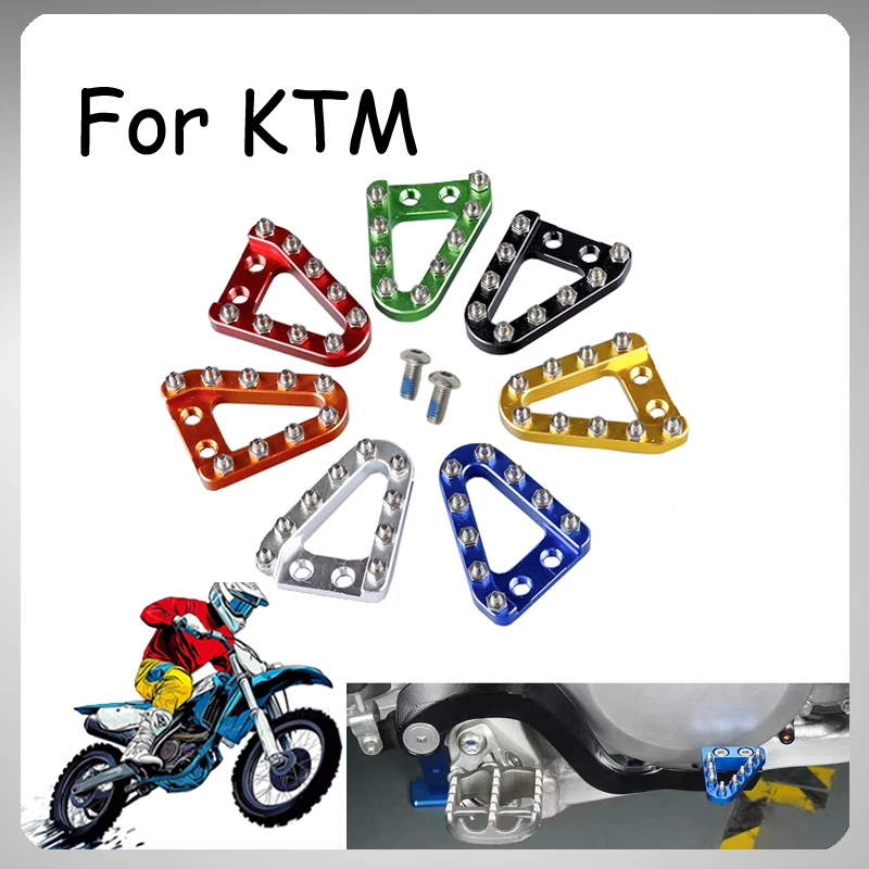 Motorcycle CNC Rear Brake Pedal For KTM XC XCF SX SXF XCW EXC EXCF For FC TC TE FE TX For EX EC MC 2015-2022 Step Plate Tip