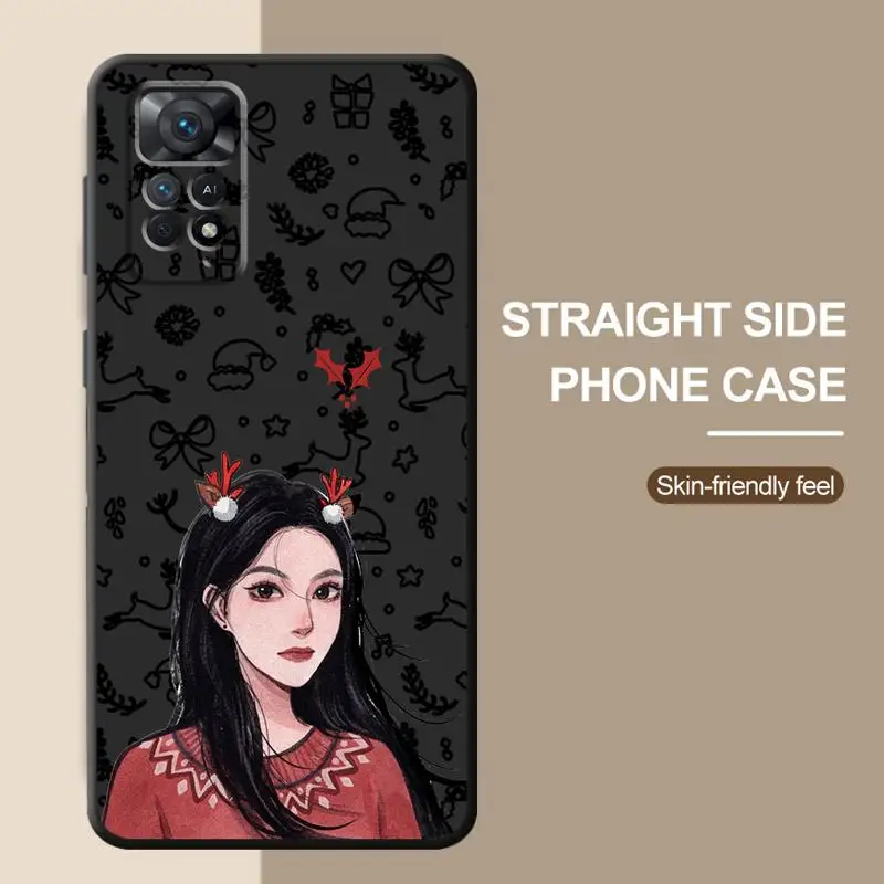 Merry Christmas Princess phone case for Xiaomi Redmi note 12 11 pro 5g 9S 7 13c 13Pro funda coque celulares protective cases