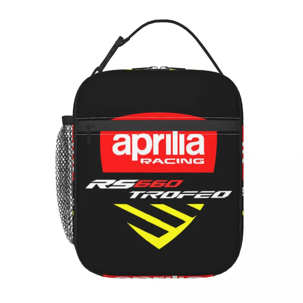 

Aprilias Racing Logo Insulated Lunch Bag for School Office Motocross Leakproof Thermal Cooler Lunch Box Women Kids