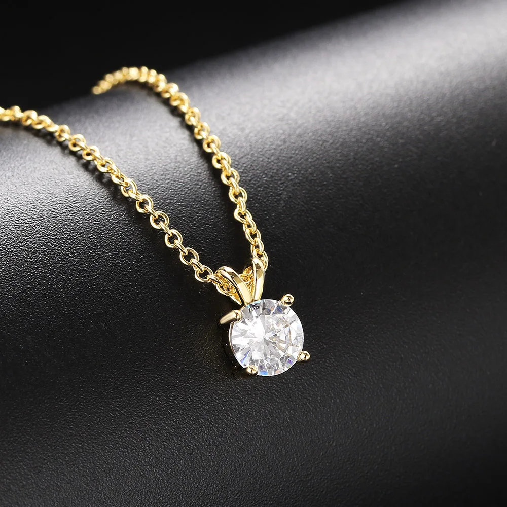 Kryształy krople naszyjnik dla kobiet koreański moda złoty geometryczny diamentowy łańcuch Choker na akcesoria na szyję biżuteria N511 — zdjęcie 7