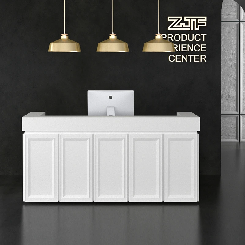 

Simple Design Business Reception Desks Checkout Counter Cash Register Reception Desk Shop Front Desk Office Furniture Casse LLRD