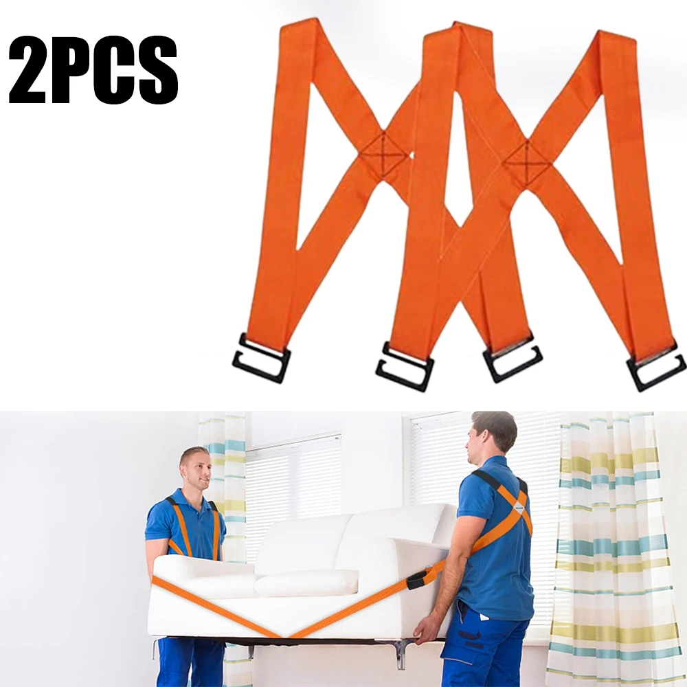 2PCS Carrying Straps Moving 2 People Lifting and Carrying System Lifting Straps for Shoulder Moving Straps Safe Moving Equipment