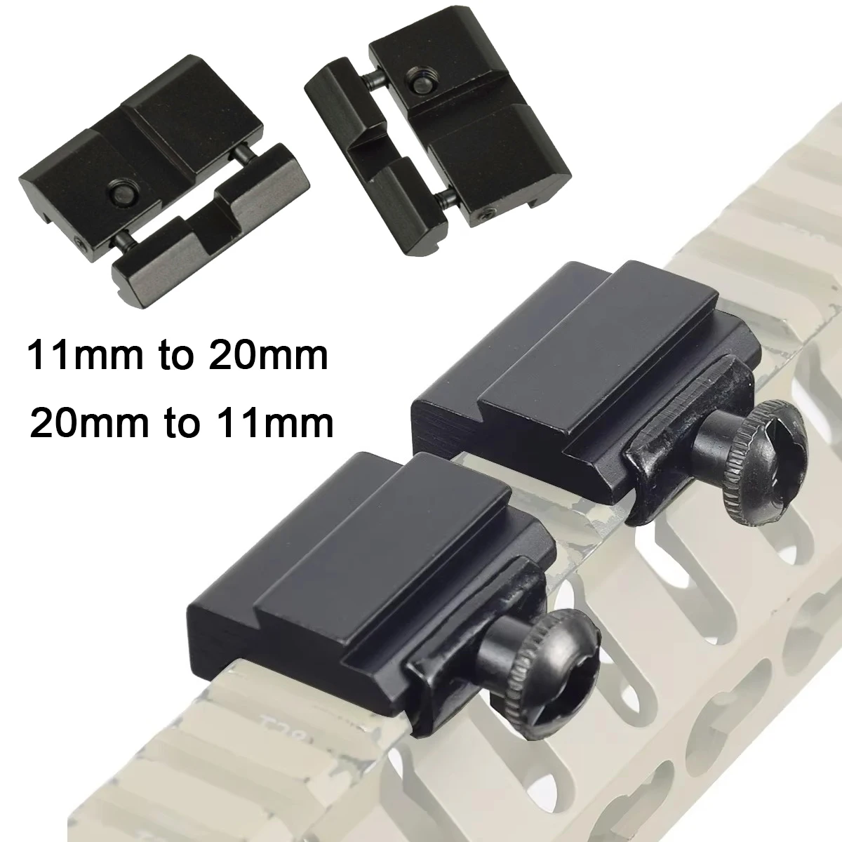 Tactical 2Pcs/Set Red Dot Sight Mount Adapter 20mm Picatinny Rail Mount 11mm Dovetail Mounts Hunting Optics Accessories