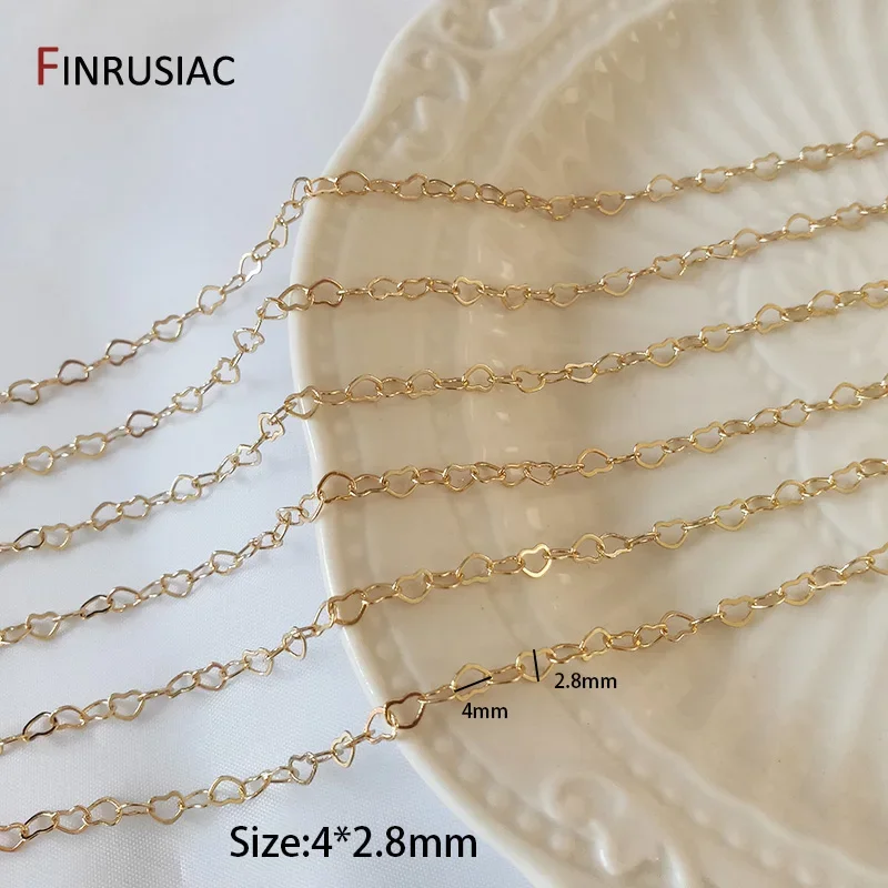 14K vergoldetes Messing Metall Rundes Gliederkabel Halskette Ketten Bulk für DIY Schmuckherstellung Materialien Handgefertigte Lieferungen – Detail 17