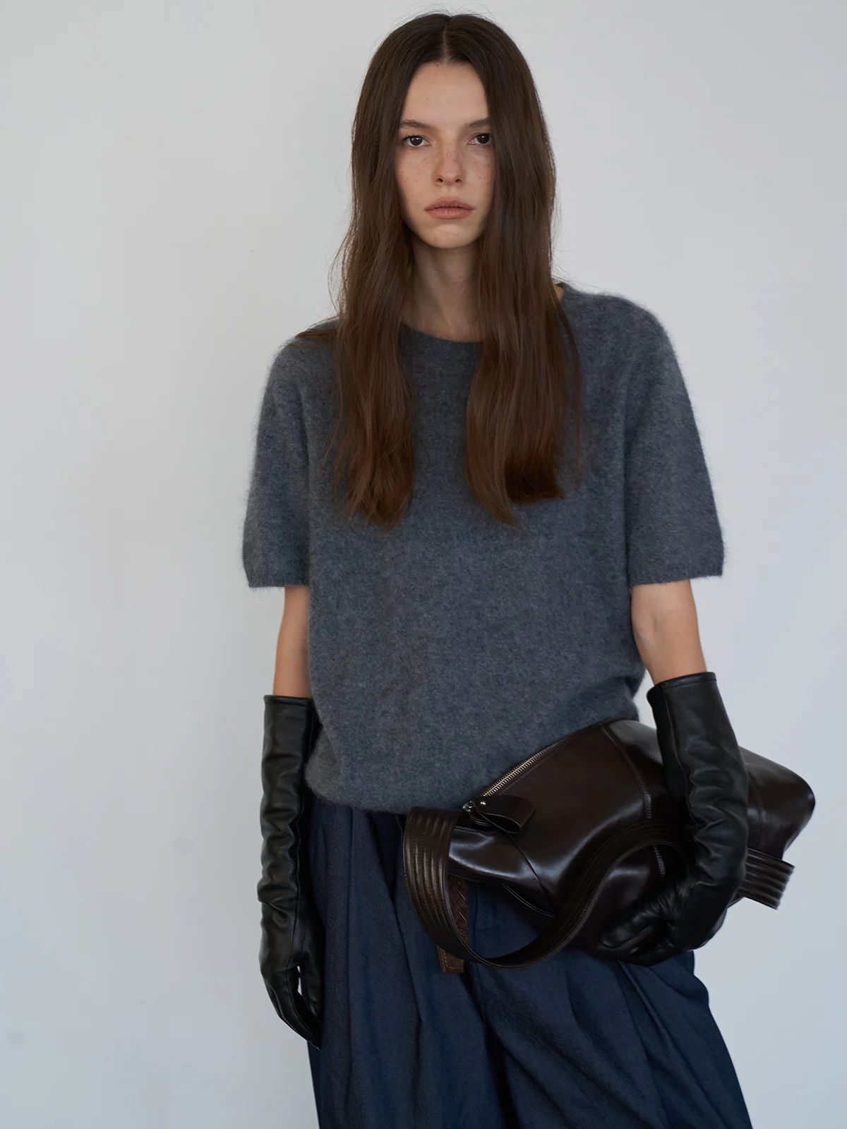 

Sofoon Odor Skin-friendly Wool Camere Sl Inteated Sweater ort Sve Base Layer Knitted irt Autumn Winter Two...