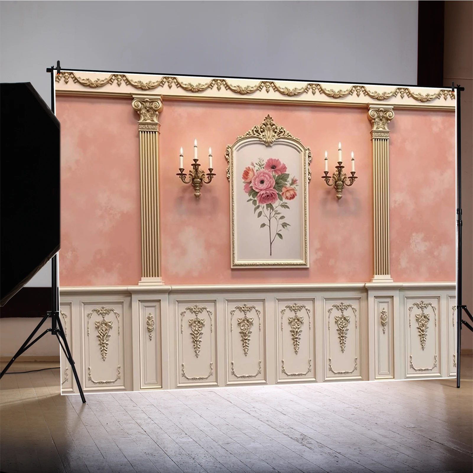 MOON.QG Interior Room Backdrop for Photography Boudoir Living Room Background Rustic Wedding Shower Backdrop Brick Birthday Wall