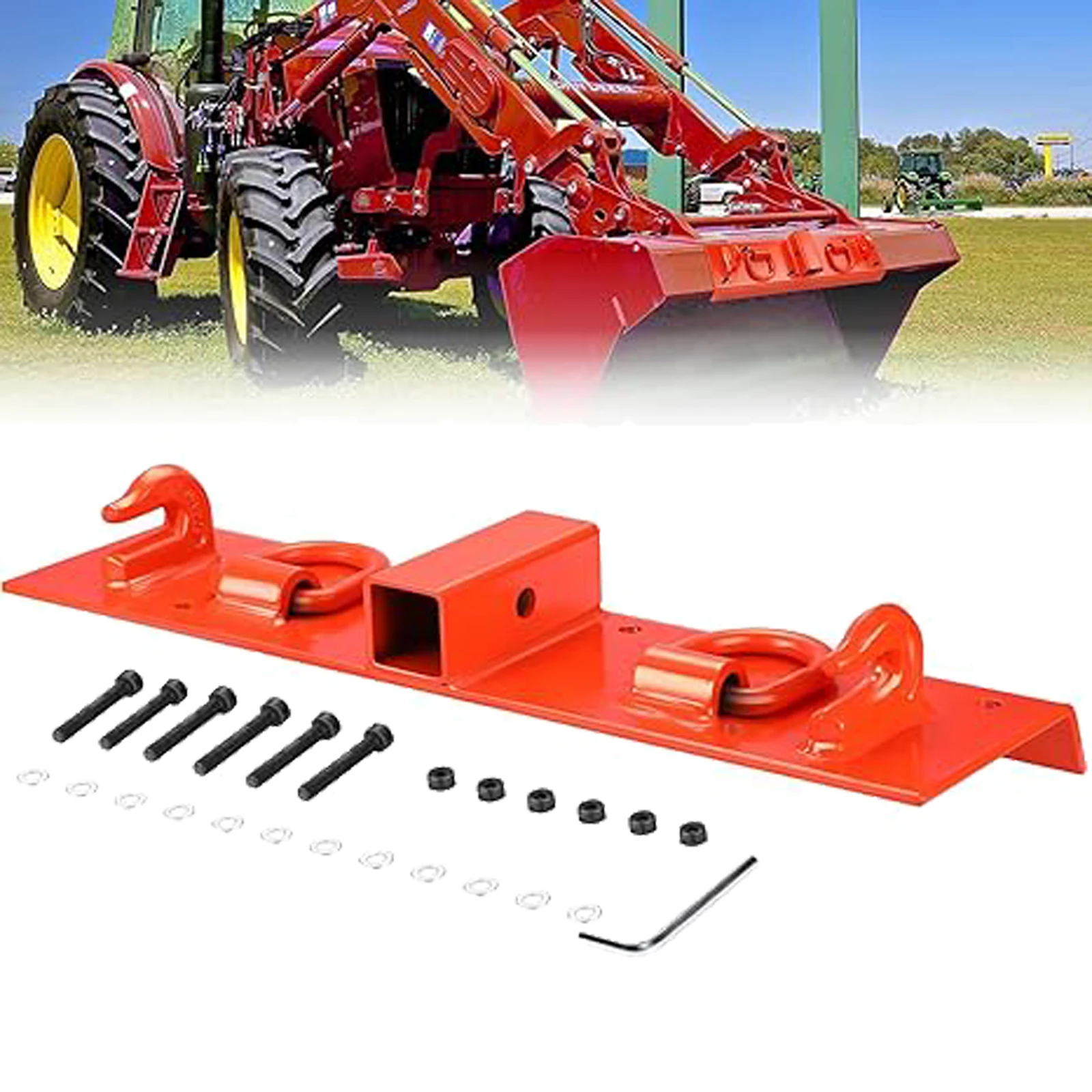 Tractor Bucket Grab Hooks,Heavy Duty Bolt On Compact Tractor Bucket Hooks 2