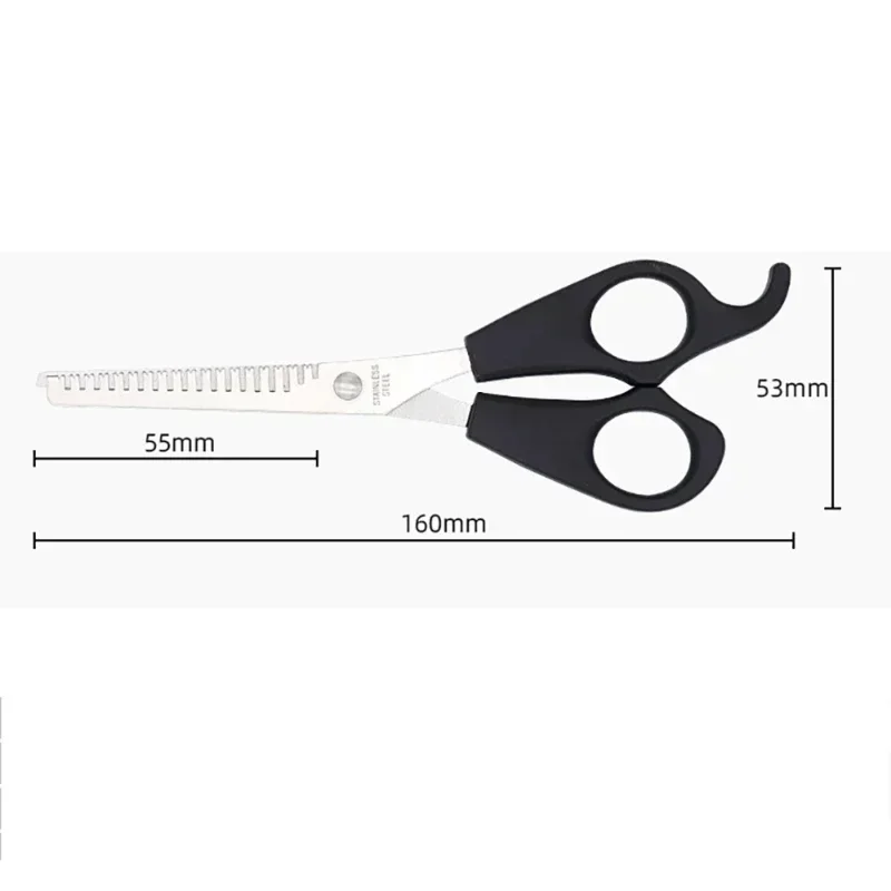 1 Pcs or 2pcs/set Salon Stainless Steel Teeth Shears Beauty Thinning Trim Bangs Hair Scissors Cutting Styling Tool Set