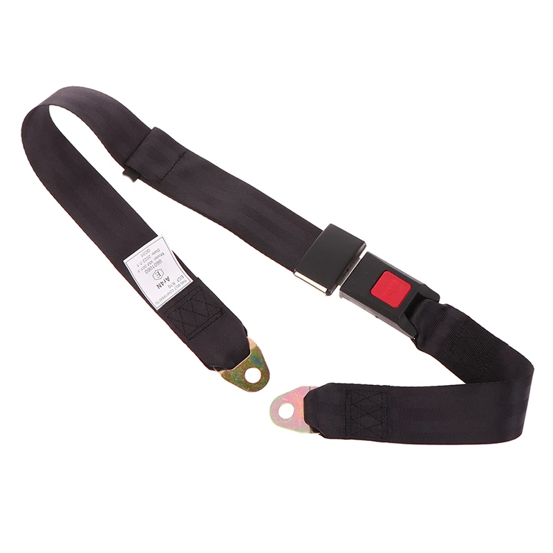 Car Auto Bus Seat Safety Belt Lap 2 Point Adjustable Retractable Universal Seatbelt