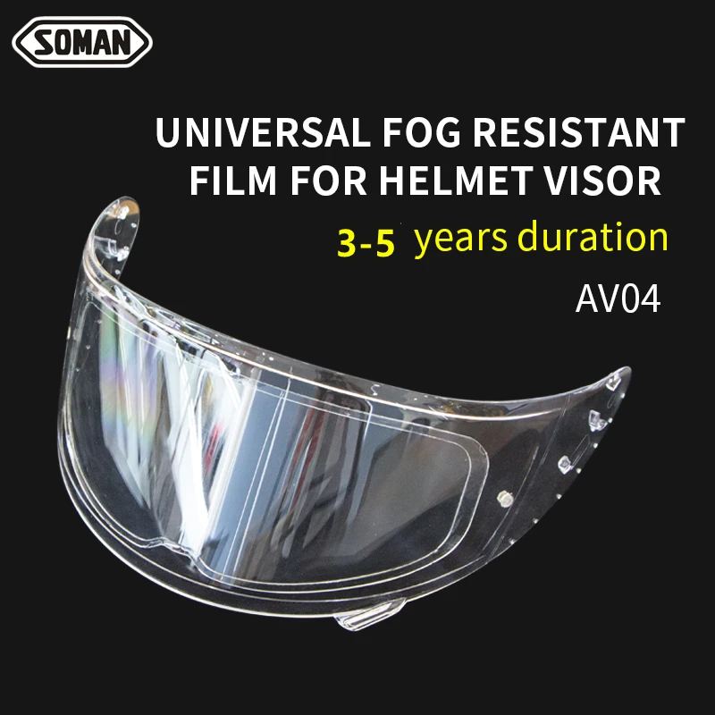 Helmet Visor Film Anti Fog Universal for HJC LS2 SHOEI SHARK BELL MT Helmet Antifogging Sticker Lens Shield Accessories