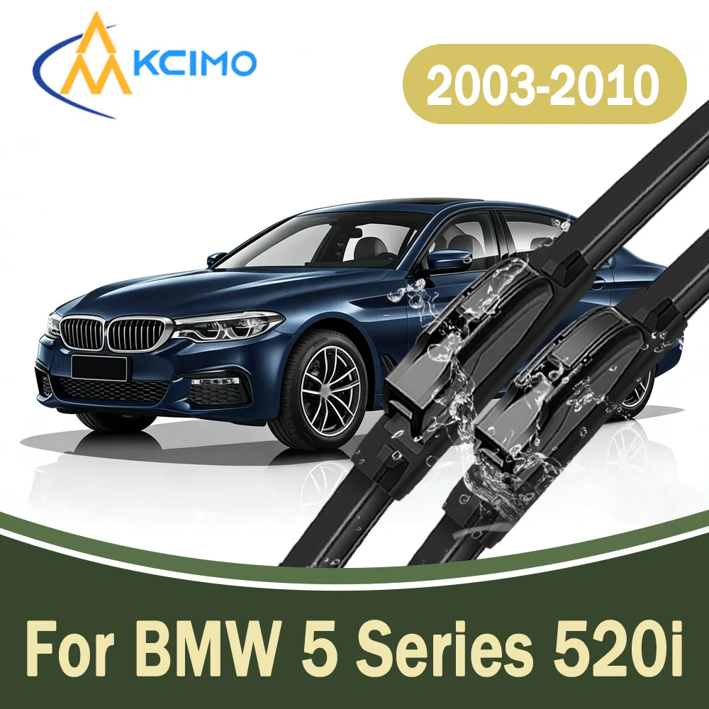

All-Weather Front Windscreen Wiper Blades For BMW 5 Series 520i 523i 525i 528i 2003-2010 Car Windshield Replacement Parts 2Pcs