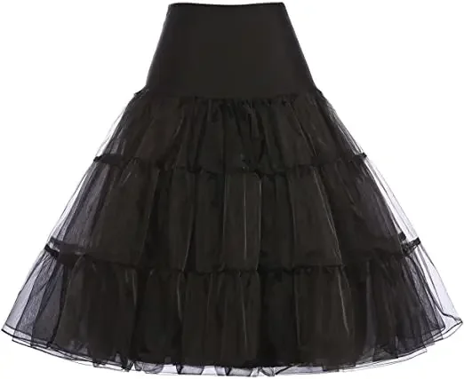 Women 50s Petticoat Skirts Tutu Crinoline Underskirt 2024