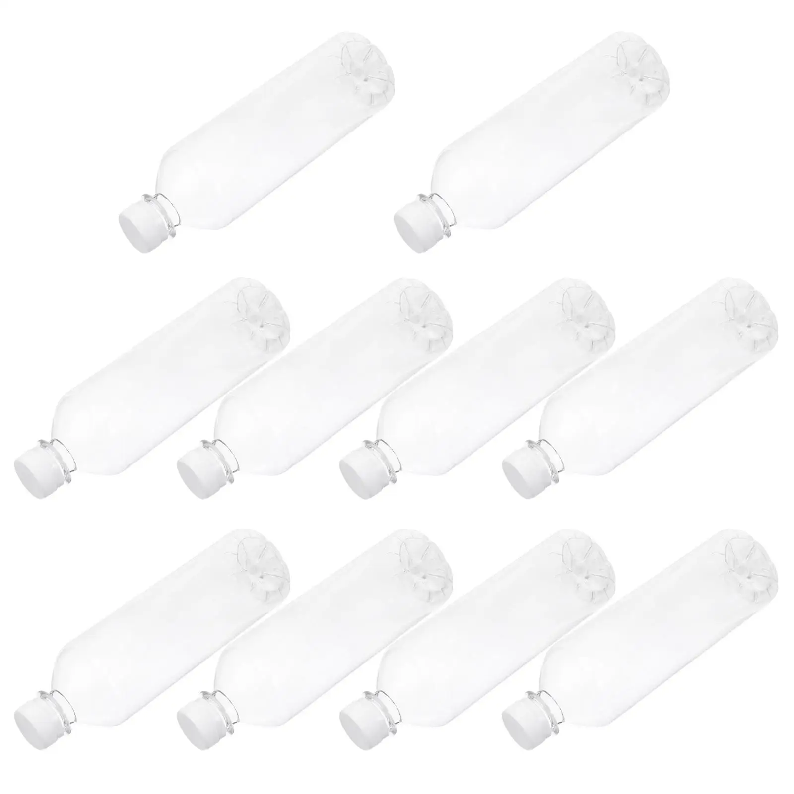 10 Pcs Reusable Drink Bottle Plastic Empty Bottles Small Containers