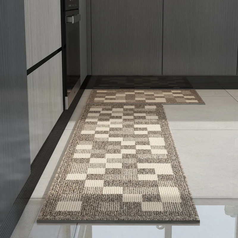 

Kitchen Floor Mat, Household Long Strip, Absorbent, Oil Absorbent, Non-Slip Foot Mat, Machine Washable, Soiled Carpet, Woven Mat