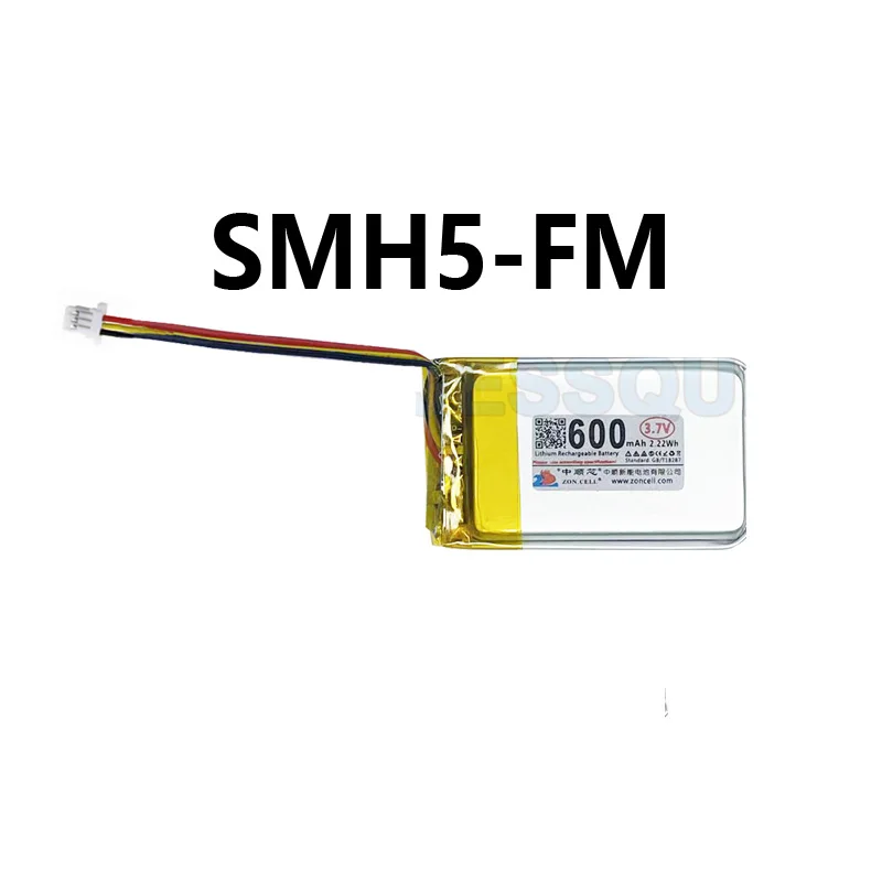 Original Replaces 600mAh Battery For Sena SMH5  SMH5-FM Motorcycle Helmet Bluetooth Headset Headphone Batterie AKKU