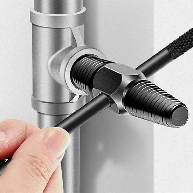 Water Pipe Break Extractor Dual-purpose Water Pipe Screw Removal Tool Pipe Valve Faucet Break Bolt Remover Disassembly Tool
