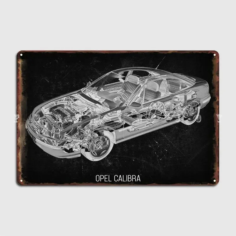 Opel Calibra Metal Plaque Poster Club Home Cave Pub Personalized Wall Decor Tin Sign Poster