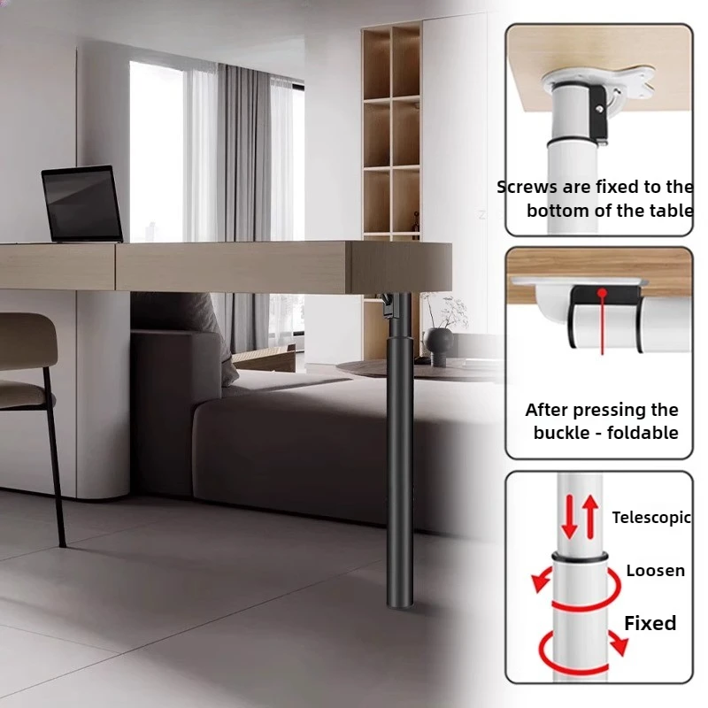 ขาโต๊ะปรับระดับความสูงแบบพับได้ โครงโต๊ะยืนแบบยืดหดได้ พร้อมอุปกรณ์ยกเฟอร์นิเจอร์ อุปกรณ์เสริมเคาน์เตอร์ครัว