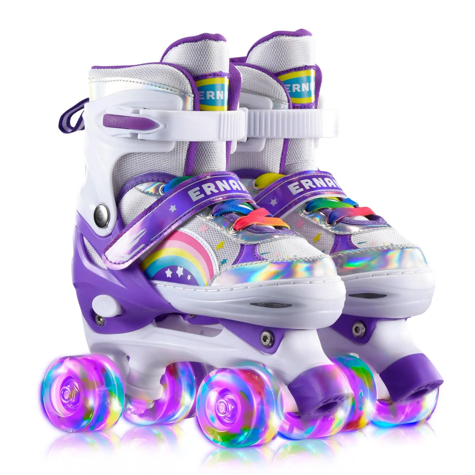 

Children's Complete Set Roller Skates Straight Row Wheels Inline Skating Beginner Double Row Four-Wheel Roller Skates