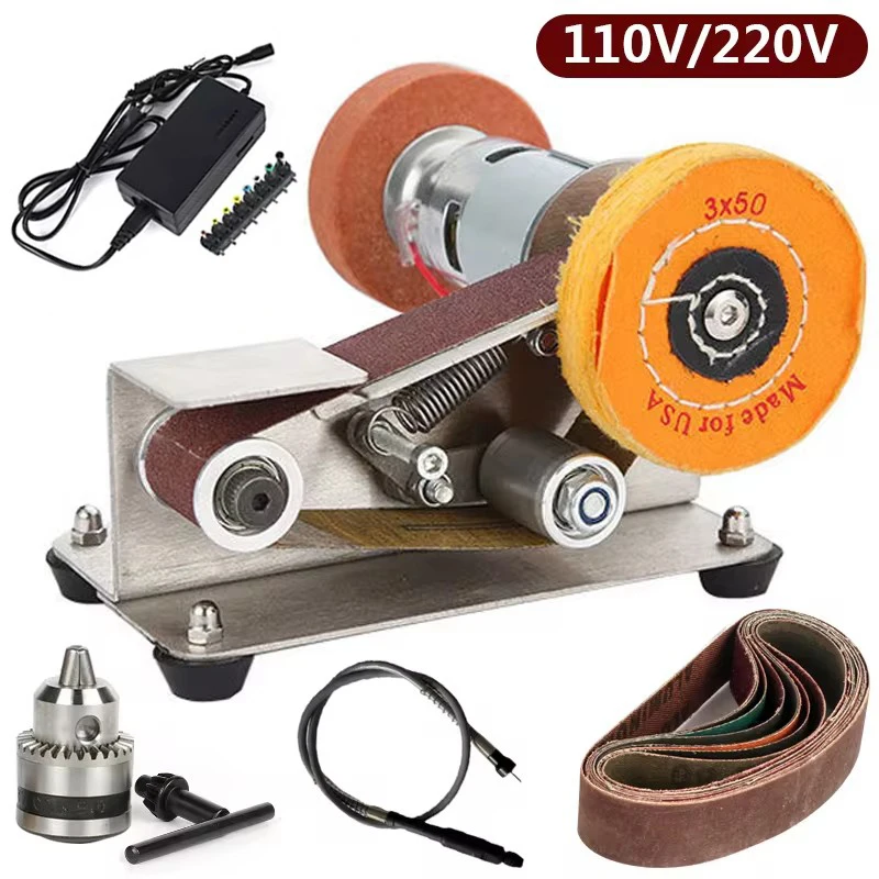 

110V/220V Multifunctional Electric Mini Desktop DIY Sanding Machine Polishing And Grinding Machine Sharpening Tool