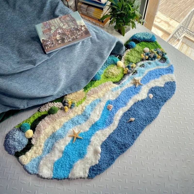 Moss carpet DIY creative hand-woven material package