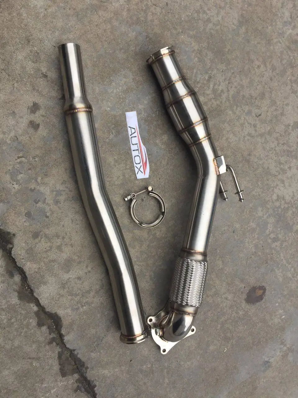 Modified for Volkswagen ea888 2nd generation gti cc r20 sports ternary exhaust head section exhaust pipe