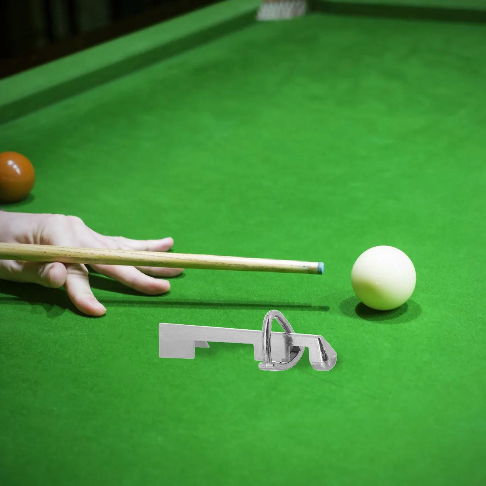 

Durable Aluminum Billiard Cue Tip Clamp Silver Repair Accessory Easy to Use for Maintaining Optimal Performance of Cue Tips