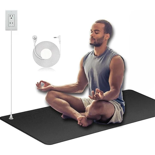 Alfombra Universal de puesta a tierra, almohadillas de conexión a tierra de cuero, energía de puesta a tierra saludable, Reduce la inflamación, mejora el sueño, Reduce la ansiedad