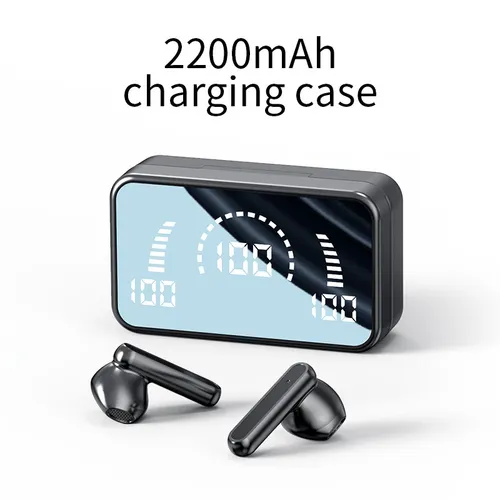Imagen 2 del producto Auriculares inalámbricos Bluetooth TWS s20 con micrófono pantalla LED auriculares estéreo con cancelación de ruido con Cable de carga para todos los teléfonos inteligentes