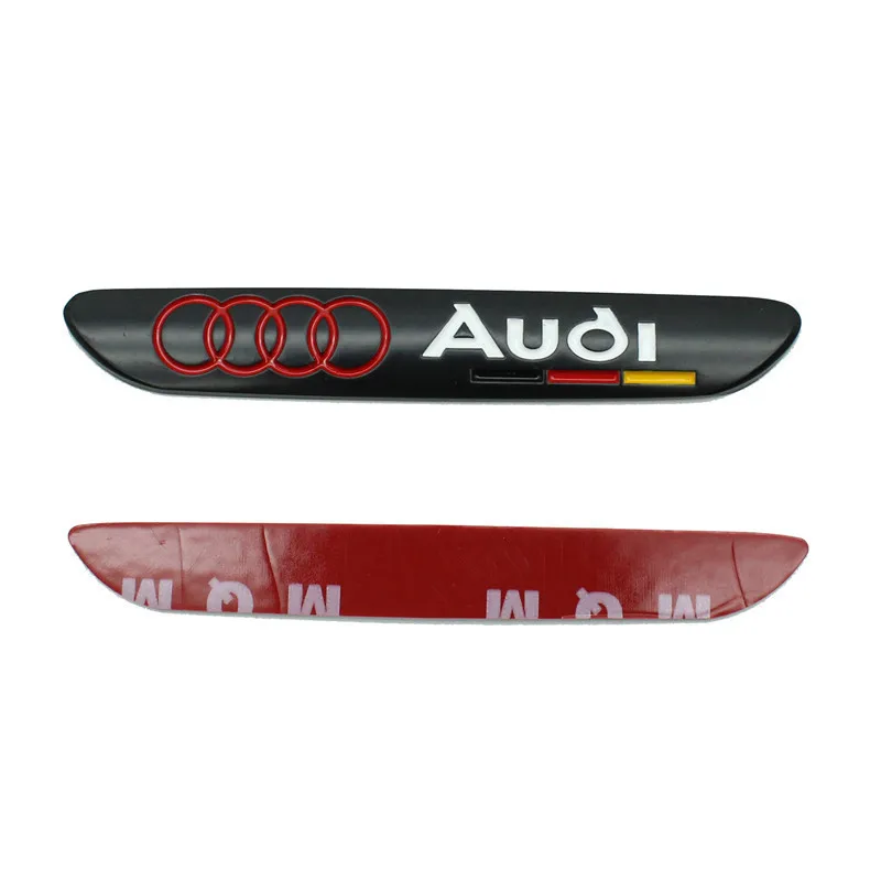 Car Metal Fender and Trunk Logo Decalques, Emblemas de crachá, Acessórios Styling, Audi Sline, A3, A4, A6, A8, A7, Q3, Q5, Q7, S3, S4, S5, S7