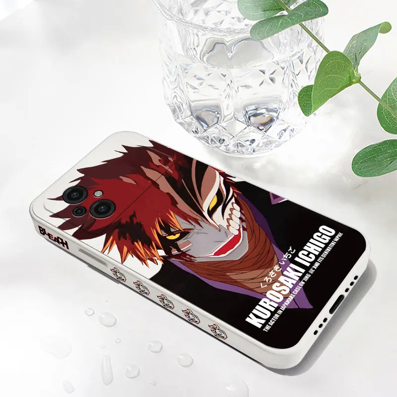 BLEACH Anime Ichigo Phone Case For Xiaomi Poco M5 X5 F5 F4 X4 M4 F3 X3 M3 F2 X2 Pro C40 4G 5G GT Liquid Silicone Cover