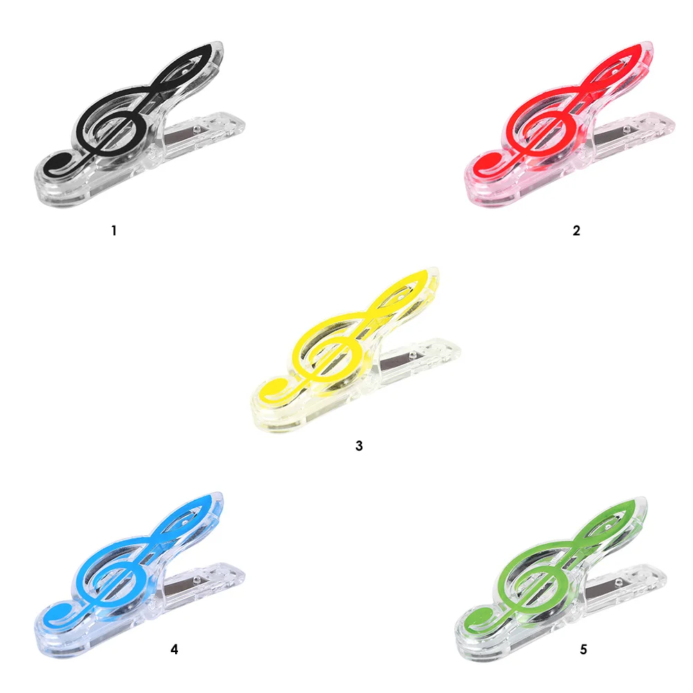 Letter Paper Clip Plastic Musical Note Spring Piano Music Book Paper Sheet Holder Folder for Piano Guitar Violin Supply