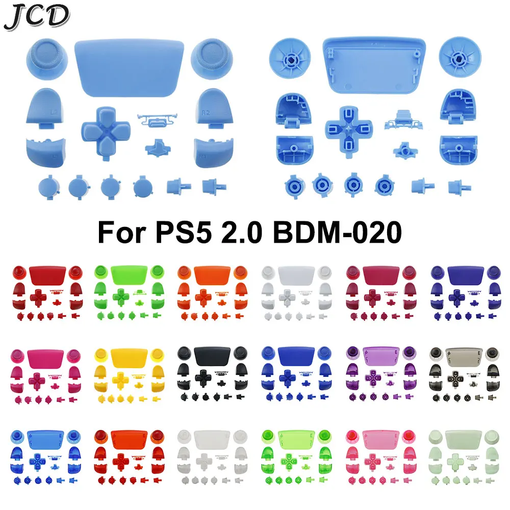 

JCD Replacement Buttons Set For PS5 V2 2.0 Controller Gamepad L1 R1 L2 R2 D-pad Key Thumb Sticks Caps Touch Panel Accessories