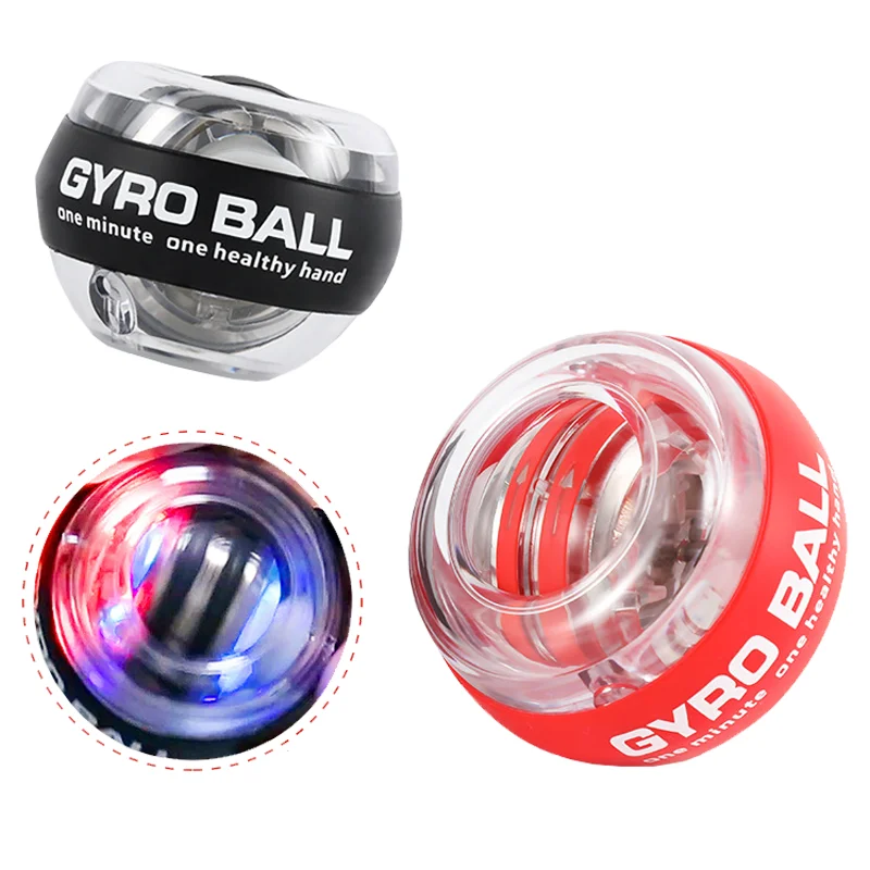 

Wrist Strengthener Hand Gyro Ball LED Flashing Anti-Slip Wrist Exercise Ball With Custom Logo