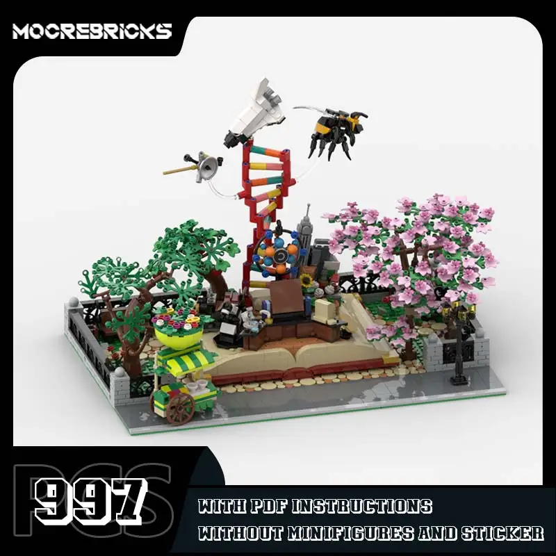 

City Street View Corner Modular STEM Park Architecture Model Building Blocks Creative Expert Show Bricks Children's Toys Gifts