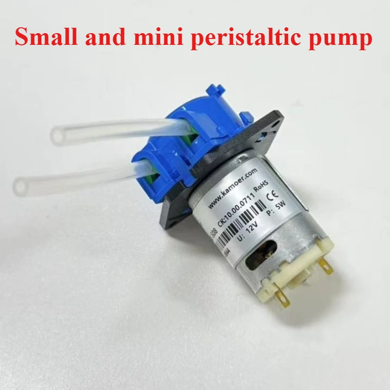 Small Mini Peristaltic Pump DC  12V Micro Self-priming Pump Liquid Pump Aquarium Lab Reversible Metering